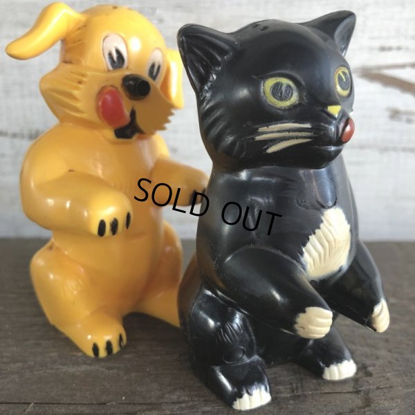 画像9: 50s Vintage Ken-L Ration Fido Dog Fifi Cat S&P Shakers (S331)