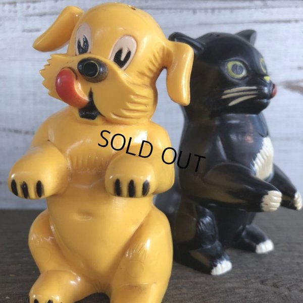 画像8: 50s Vintage Ken-L Ration Fido Dog Fifi Cat S&P Shakers (S331)