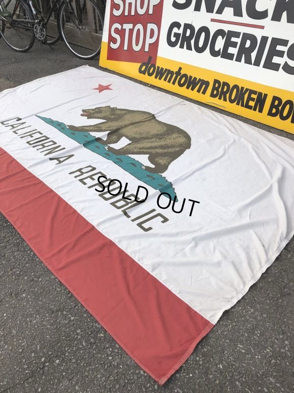 画像9: Vintage Made in U.S.A The Bear California Republic Flag (S335)