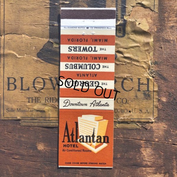 画像1: Vintage Matchbook Atlantan HOTEL (MA1734)