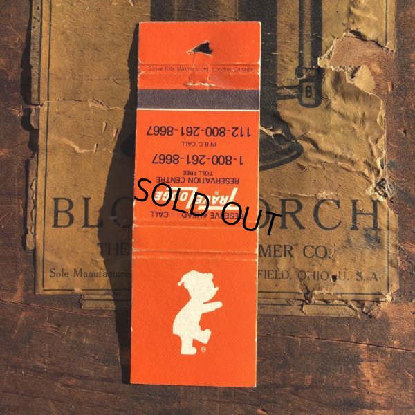 画像1: Vintage Matchbook Trave Lodge Sleepy Bear (MA1817)