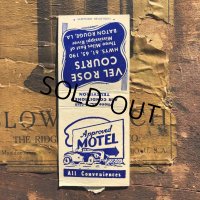 Vintage Matchbook Approved Motel (MA1754)