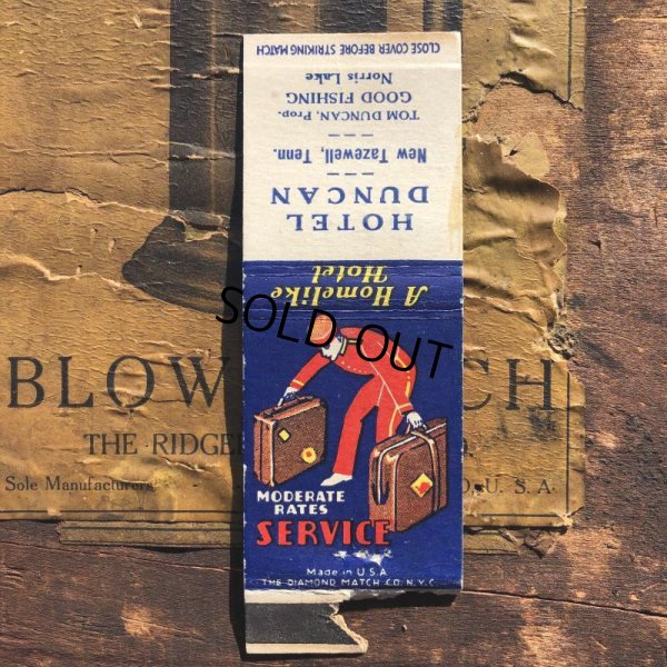 画像1: Vintage Matchbook Hotel Duncan (MA1719)