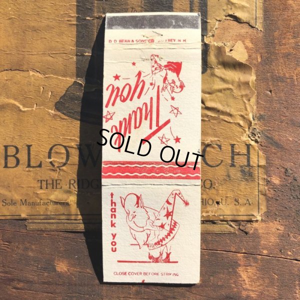 画像1: Vintage Matchbook Thank You (MA1794)