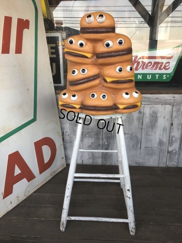 画像11: Vintage Mcdonald's Hamburger & Cheeseburger Statue Playland Childs Chair (S336)
