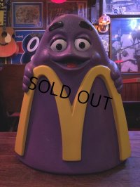 Vintage Mcdonald's Grimace Statue Playland Childs Chair (S337）