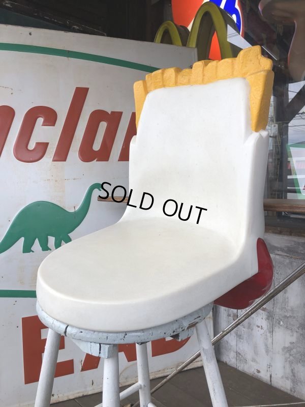 画像6: Vintage Mcdonald's French Fry Statue Playland Childs Chair (S338）