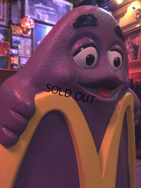 画像6: Vintage Mcdonald's Grimace Statue Playland Childs Chair (S337)