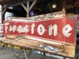 画像6: 50s Vintage Firestone Tires Double-sided Bow-tie Sign (S344）