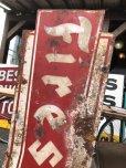 画像7: 50s Vintage Firestone Tires Double-sided Bow-tie Sign (S344）