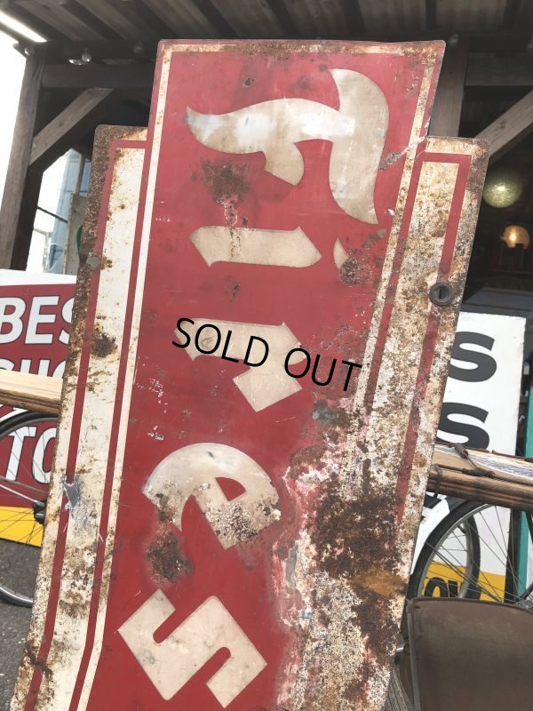 画像7: 50s Vintage Firestone Tires Double-sided Bow-tie Sign (S344)