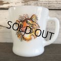 Vintage Fire King EXXON Esso Tiger D handle Mug (S354)