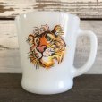 画像1: Vintage Fire King EXXON Esso Tiger D handle Mug (S351) (1)