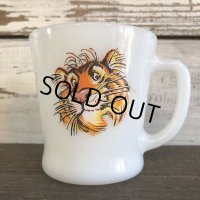 Vintage Fire King EXXON Esso Tiger D handle Mug (S351)