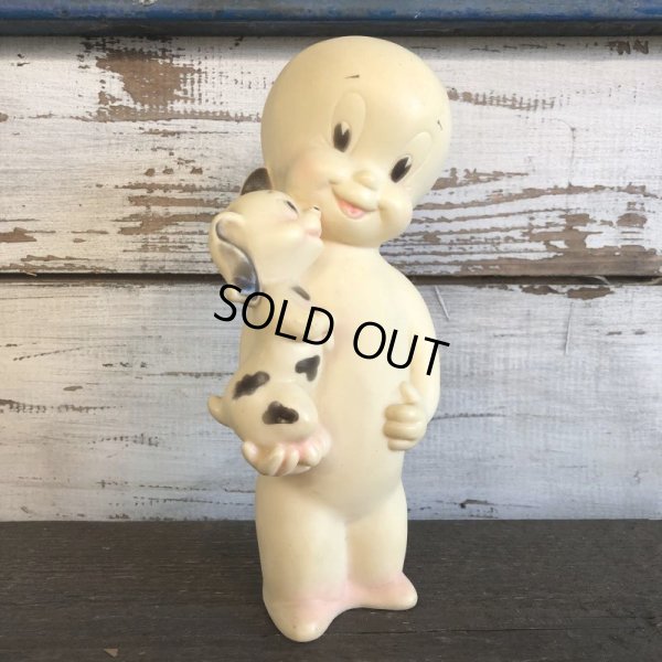 画像1: 60s Vintage Casper & Dog Vinyl Doll (S380) 