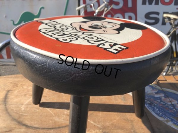 画像4: 60s Vintage DISNEY MICKEY MOUSE CLUB Child's Stool Chair Seat (S370)