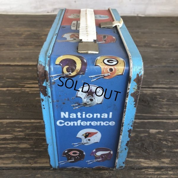 画像2: 70s Vintage Thermos Luch Box NFL (S385) 