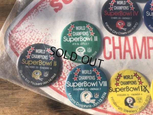 画像4: Vintage NFL Super Bowl Champions Collection Set (S369)