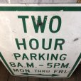 画像3: Vintage Road Sign TWO HOUR PARKING (S388) 