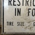 画像6: Vintage Road Sign WEIGHT RESTRICTIONS IN FORCE (S391) 