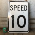 画像1: Vintage Road Sign SPEED 10 (S389)  (1)