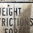 画像7: Vintage Road Sign WEIGHT RESTRICTIONS IN FORCE (S391) 