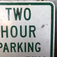 画像4: Vintage Road Sign TWO HOUR PARKING (S388) 