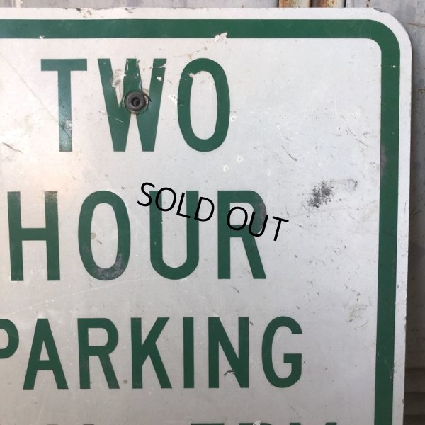 画像4: Vintage Road Sign TWO HOUR PARKING (S388) 