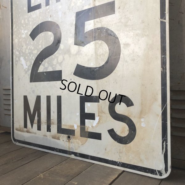 画像3: Vintage Road Sign SPEED LIMIT 25 MILES (S394)