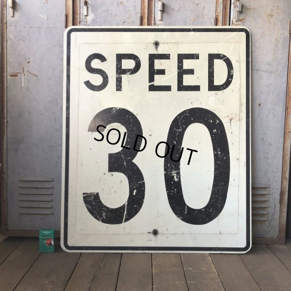 画像1: Vintage Road Sign SPEED 30 (S393) 