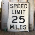 画像1: Vintage Road Sign SPEED LIMIT 25 MILES (S394)  (1)