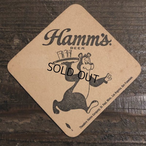 画像2: Vintage Hamm's Beer Bear Coaster (S396)