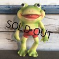 50s Vintage Roll Over Red Rover Frog Squeak Toy (S399)