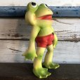 画像3: 50s Vintage Roll Over Red Rover Frog Squeak Toy (S399)