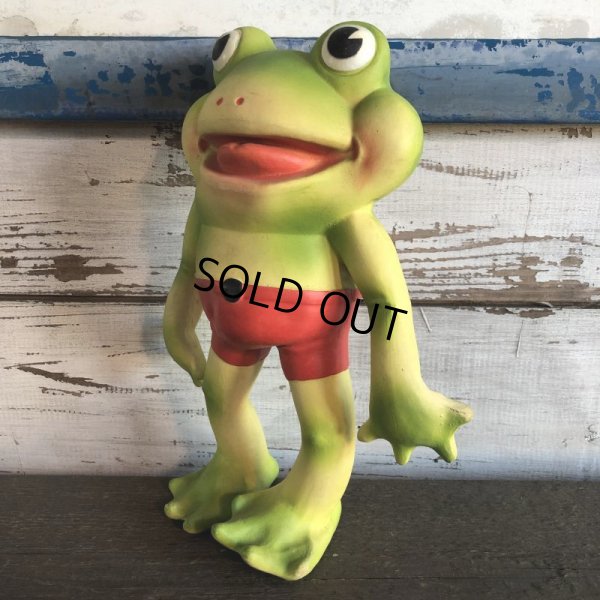 画像2: 50s Vintage Roll Over Red Rover Frog Squeak Toy (S399)