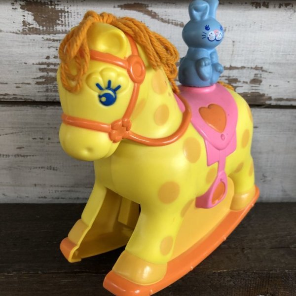 画像2: 80s Vintage Mattel Rocking Horse Toy (S403)