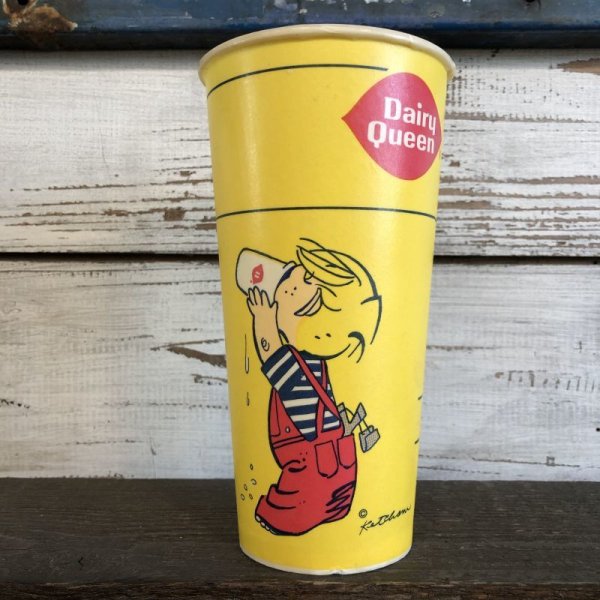 画像1: Vintage Wax Paper Cup Dairy Queen Dennis The Menace (S410)