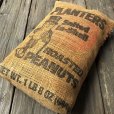 画像6: Vintage Planters Mr Peanuts Burlap Bag ROASTED PEANUTS 1LB (S422)