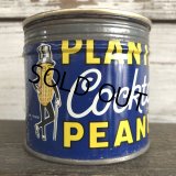 Vintage Planters Mr Peanuts Can W/Handy Coaster (S423)