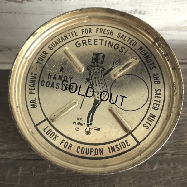 画像7: Vintage Planters Mr Peanuts Can W/Handy Coaster (S423)