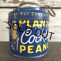 Vintage Planters Mr Peanuts Can W/Nut Chopper (S423)