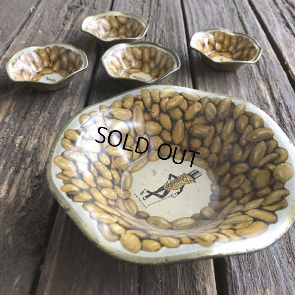 画像6: Vintage Planters Mr Peanuts Nuts Bowl 5pc Set (S429)