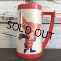 Vintage Budweiser Plastic Thermo-Serv  Beer Stein Mug BAD MAN (S429)