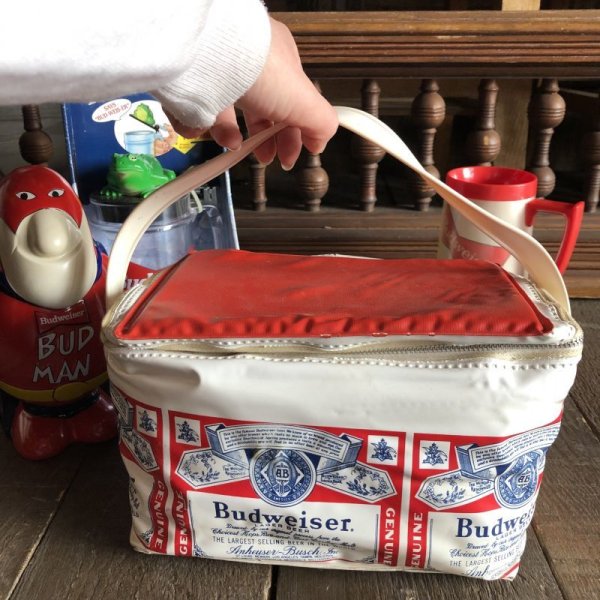 画像1: Vintage Budweiser 6-PACK Cooler Bag (S430)