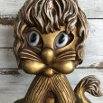 画像8: 70s Vintage Homco Wall Deco Gold Lion (S434) 