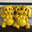 画像1: 70s Vintage Homco Wall Deco Yellow Elephant (S433)  (1)