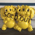 70s Vintage Homco Wall Deco Yellow Elephant (S433) 