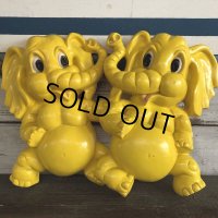 70s Vintage Homco Wall Deco Yellow Elephant (S433) 