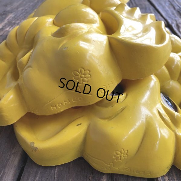 画像7: 70s Vintage Homco Wall Deco Yellow Elephant (S433) 