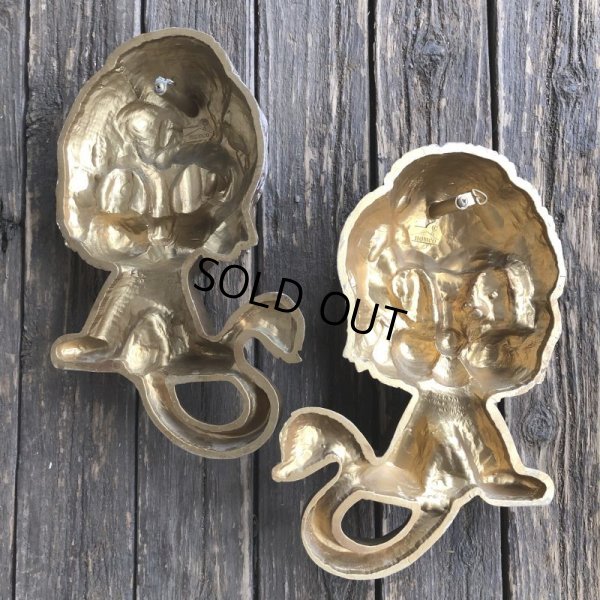 画像3: 70s Vintage Homco Wall Deco Gold Lion (S434) 